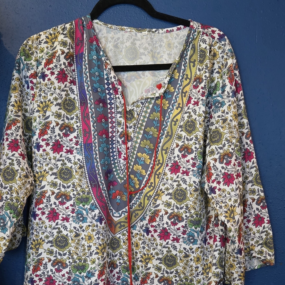Floral Multicolor Women's Top
